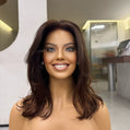 MEL | 16” Mocha Mousse Brown with Natural Highlights