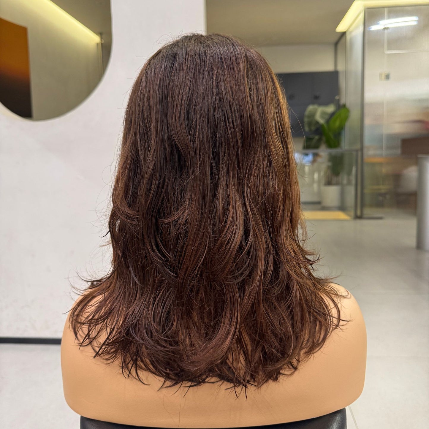 MEL - 16” Mocha Mousse Brown with Natural Highlights
