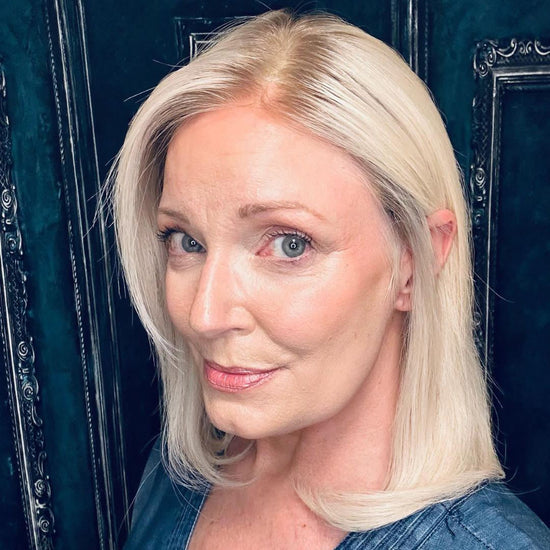 CAMILA | Icy Blonde balayage with Brown Root CAMILA | Icy Blonde balayage with Brown Root