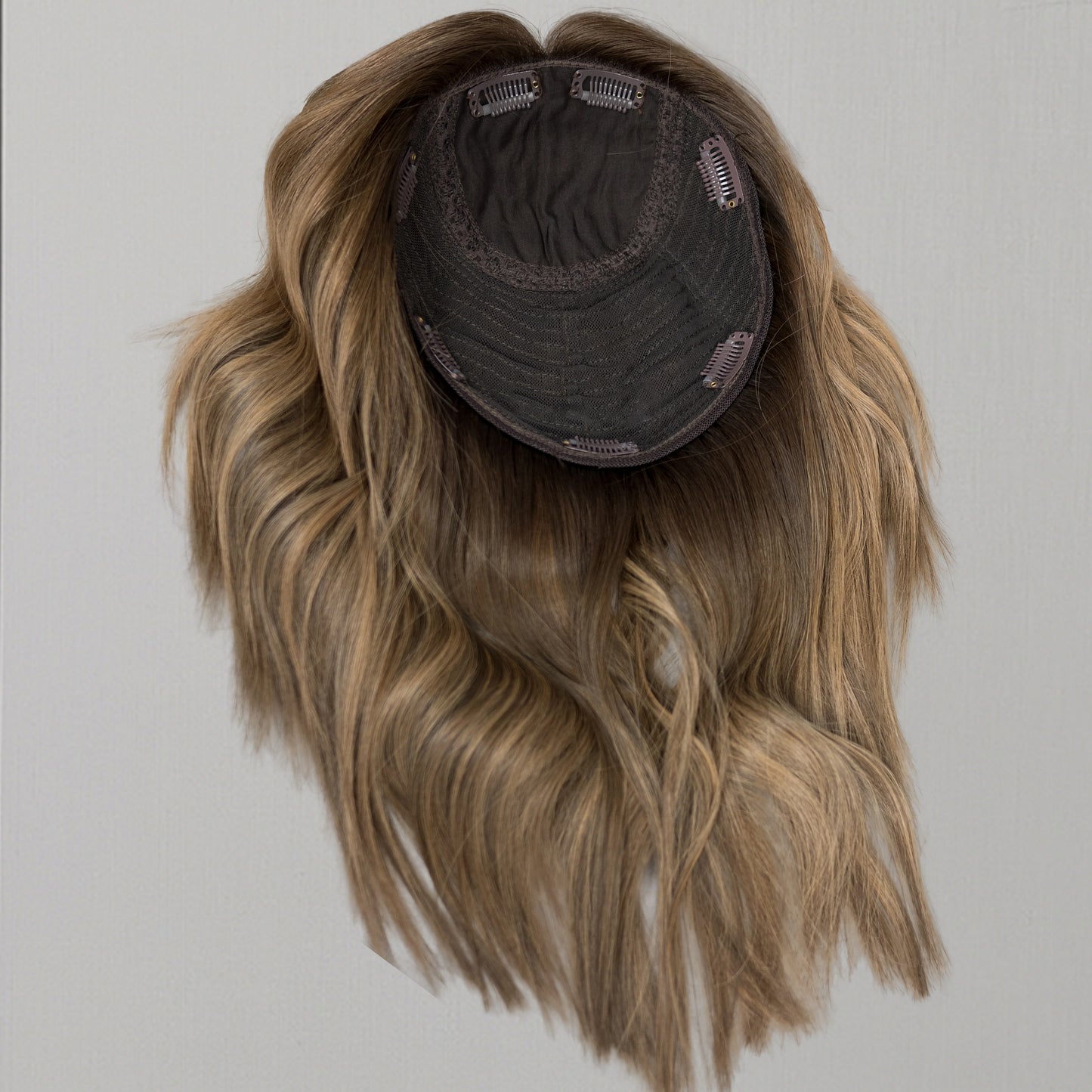 EDITH-8 x 8 Topper de pelo con base de seda de 16''