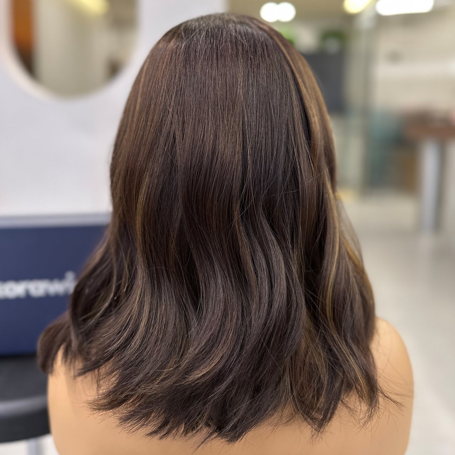 LACIE | Mechas Balayage Castaño Oscuro (P/M) 40 cm