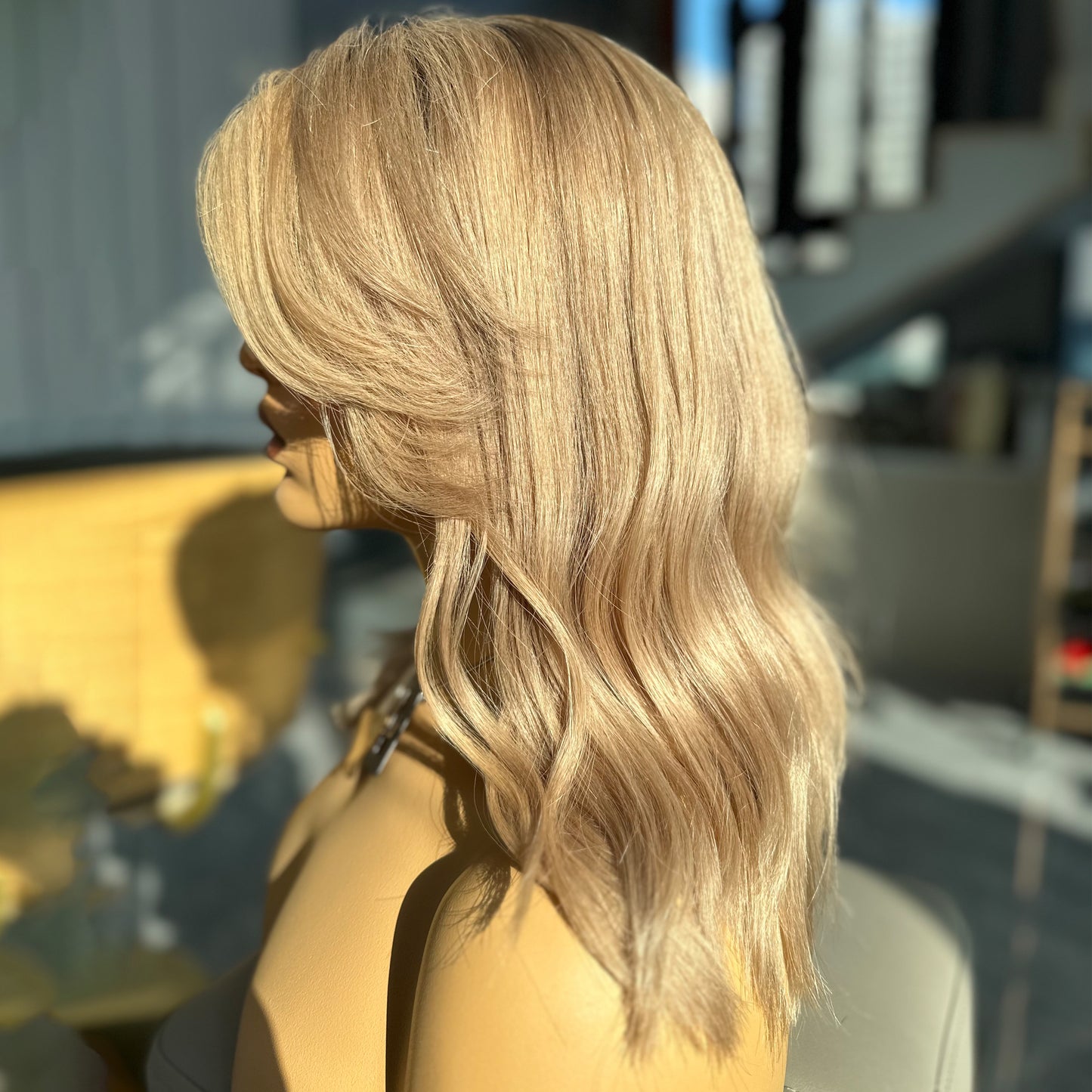 MAGGIE | Creamy Blonde Balayage with Roots (S/M) 18''