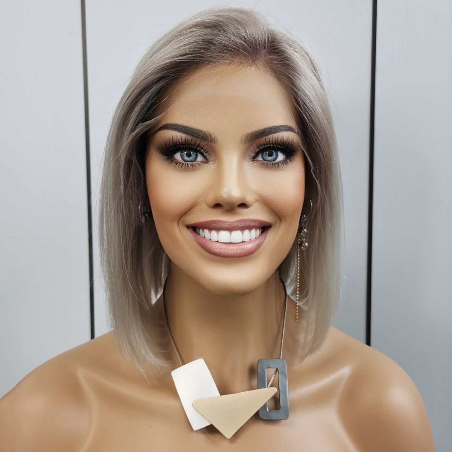 NADIA | Medium Ice Blonde Balayage 14"