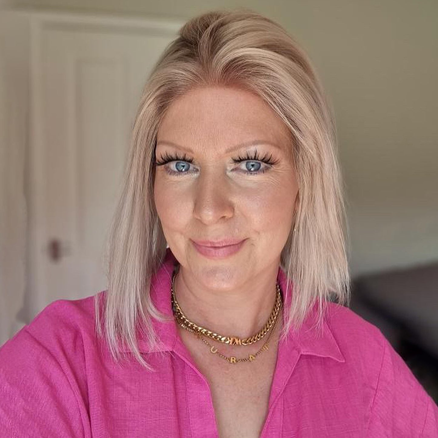 NADIA | Medium Ice Blonde Balayage 14"