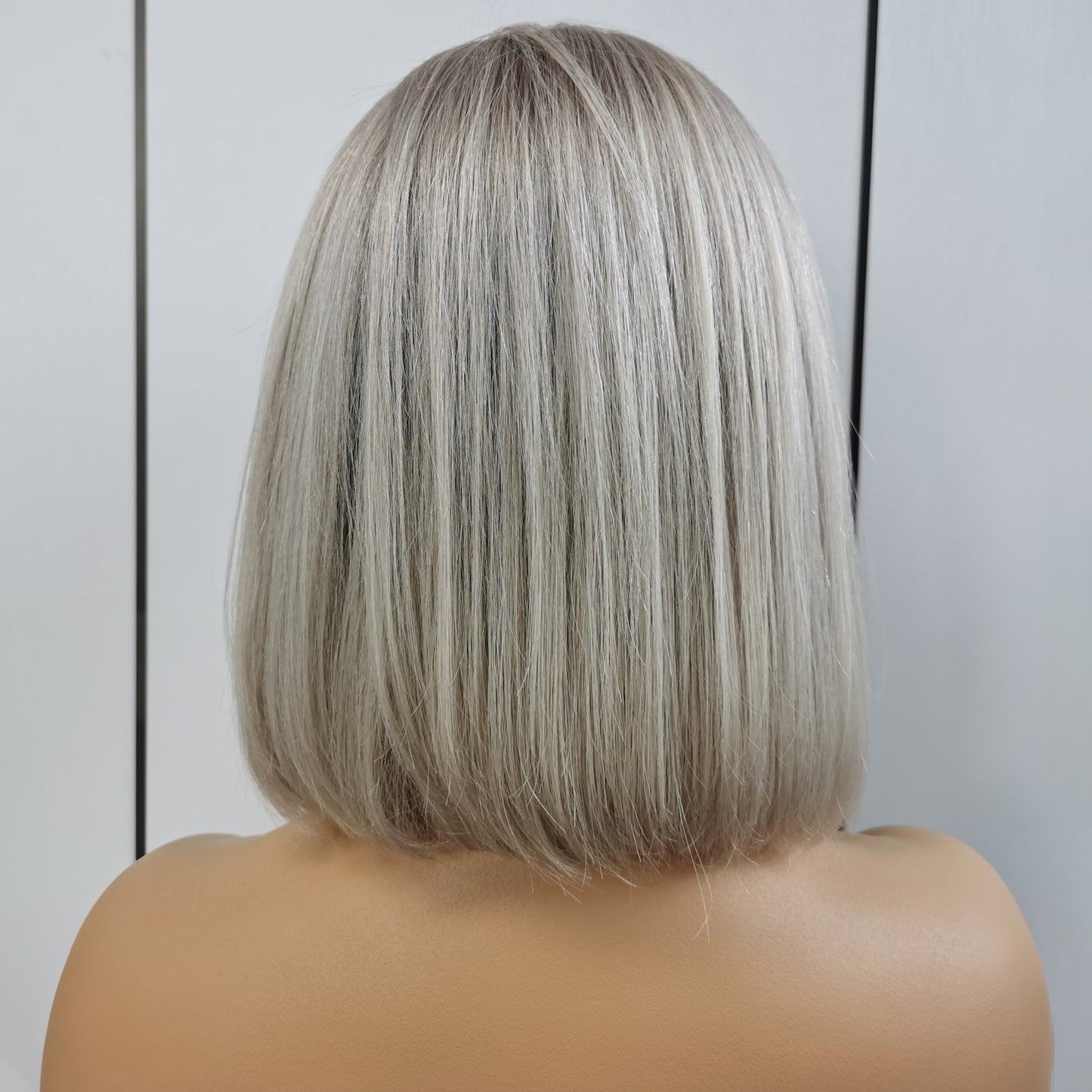 NADIA | Medium Ice Blonde Balayage 14"