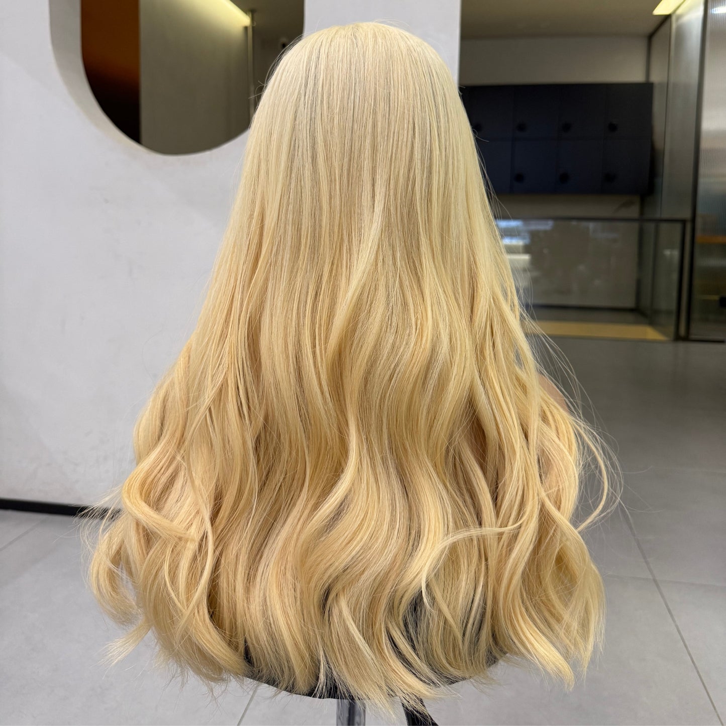 Nicole | 22" Level 9 Neutral Light Blonde | Diamond Lace Top Wig