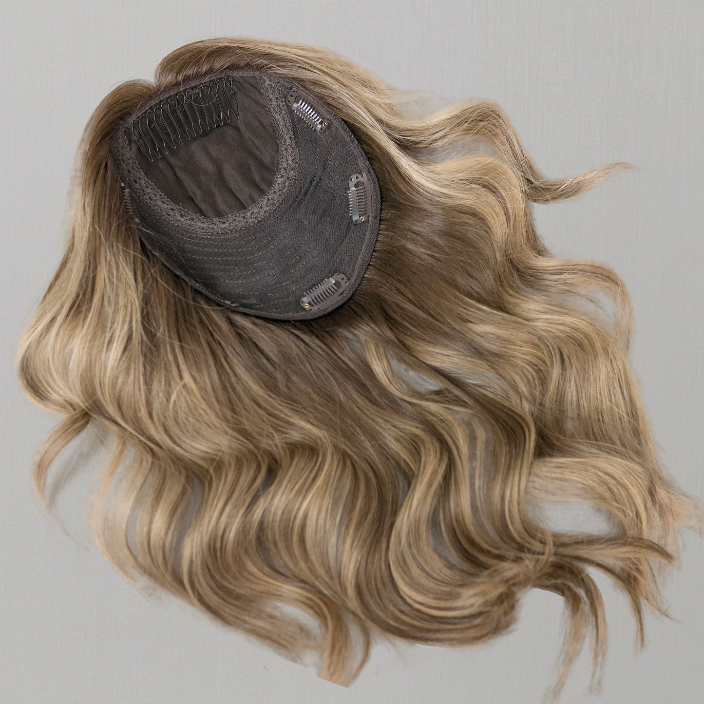 SHERRY-8 x 8 Topper de seda para el cabello, 16''-20"
