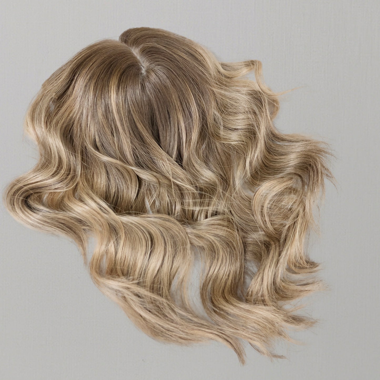 SHERRY-8 x 8 Topper de seda para el cabello, 16''-20"