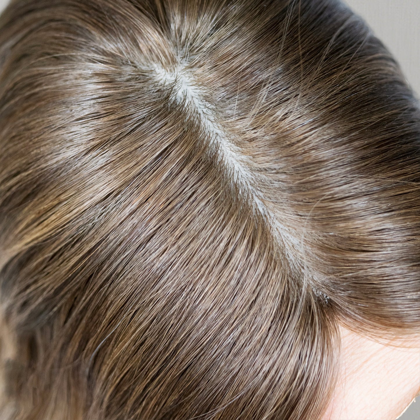 SHERRY-8 x 8 Topper de seda para el cabello, 16''-20"