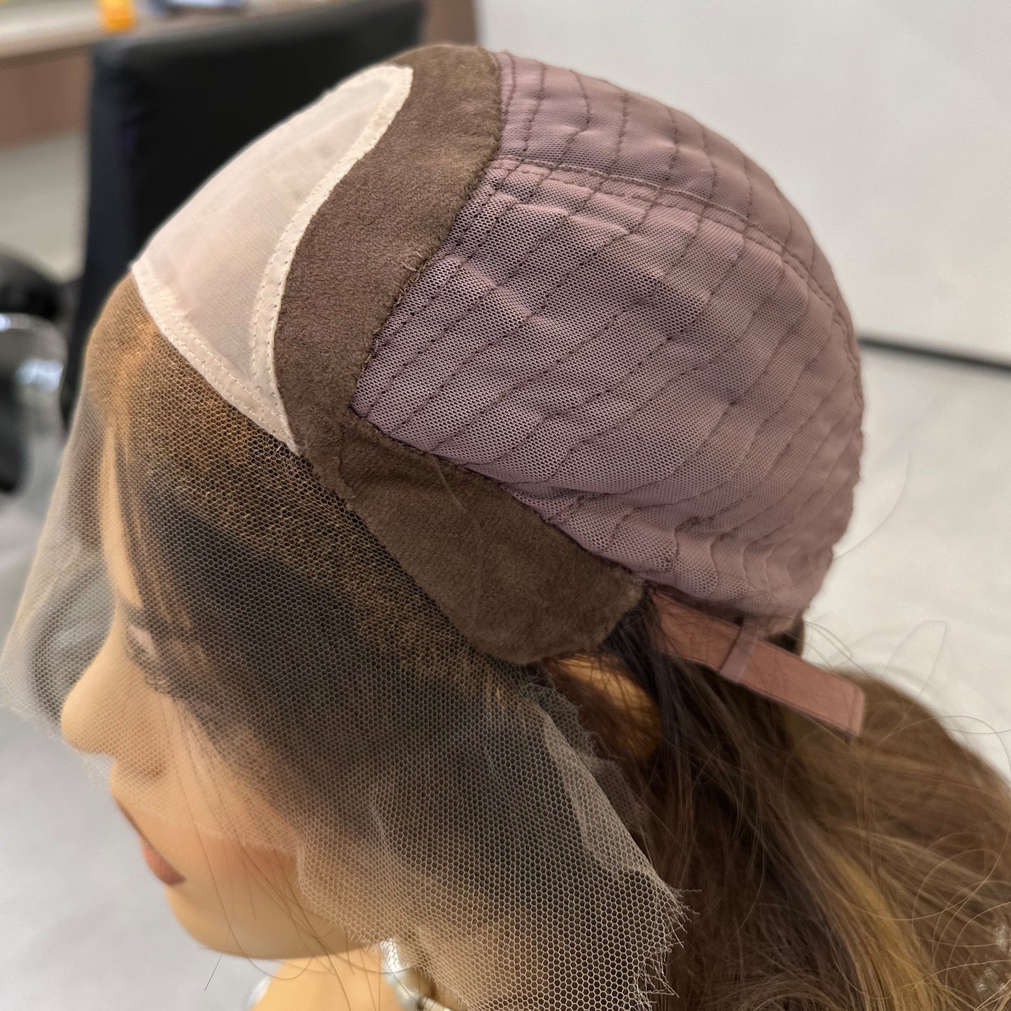 SYLVIA | Natural Brown Subtle Hilights with Natural Dark Brown Root