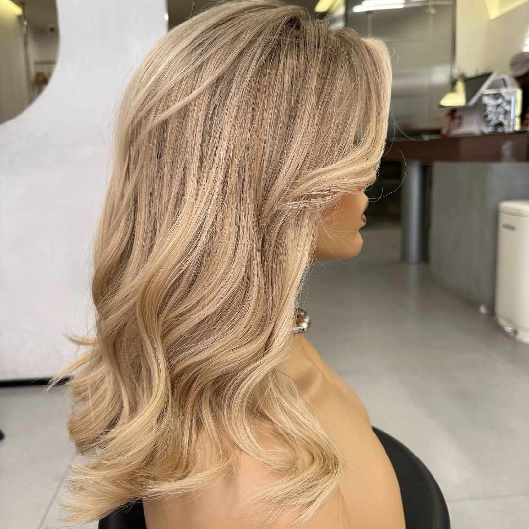 TAYLOR | Balayage rubio cremoso ombré de 40 cm