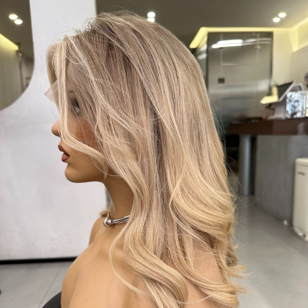 TAYLOR | Balayage rubio cremoso ombré de 40 cm