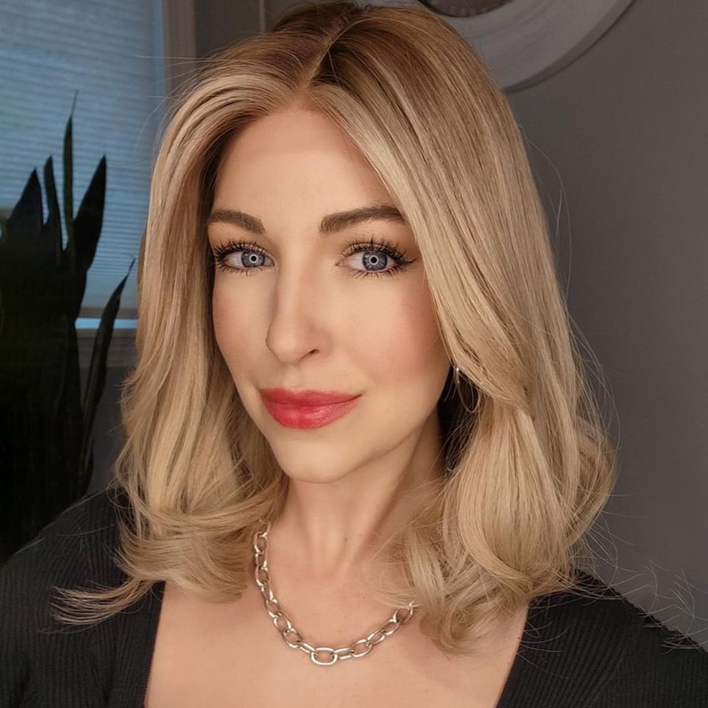 TAYLOR | Balayage rubio cremoso ombré de 40 cm