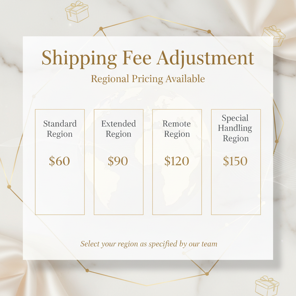 Shipping Fee Adjustment Product Display