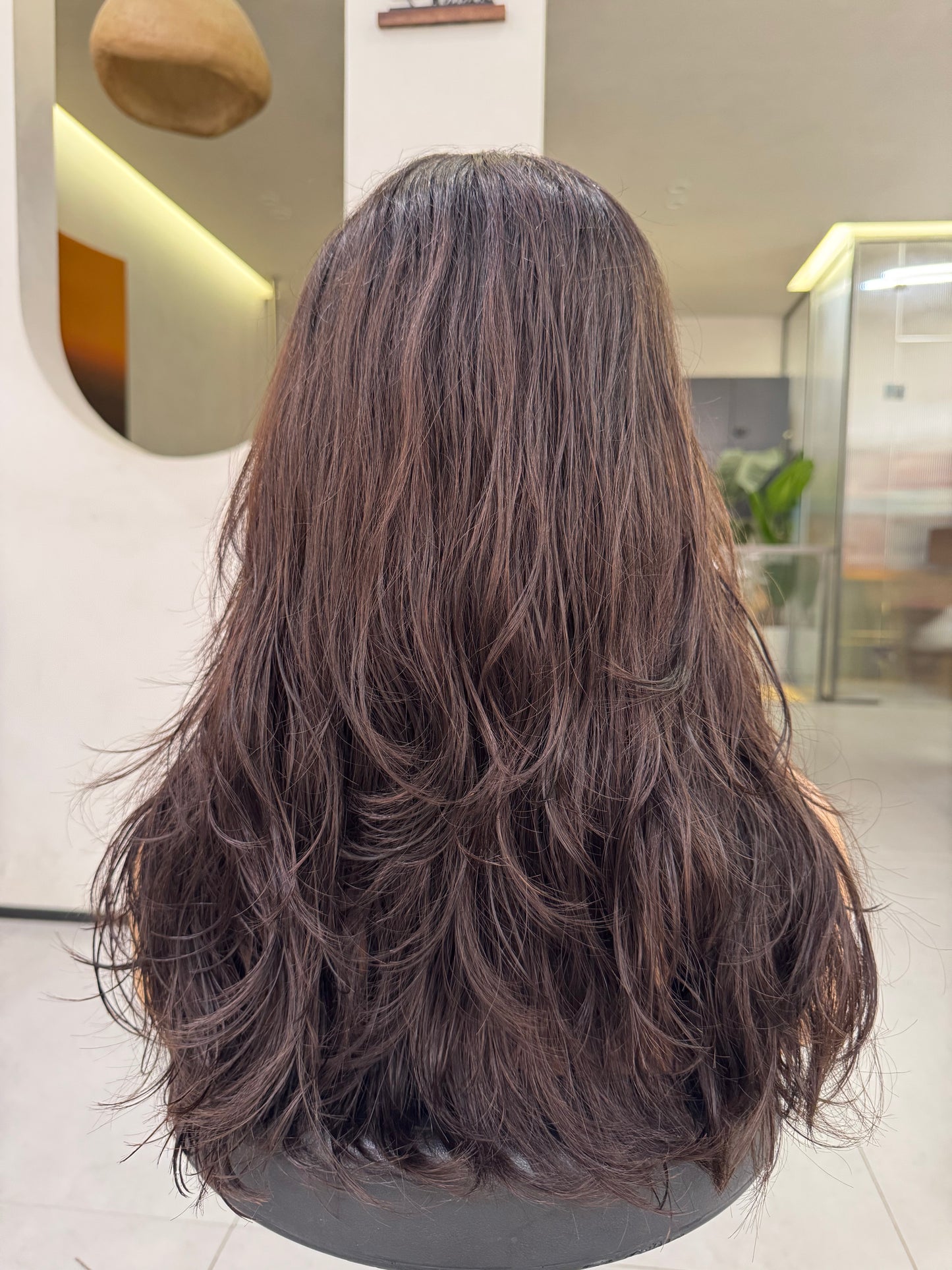 MILANA — Long Layered Curly Wig | 22” Natural to Soft Brown Ombre