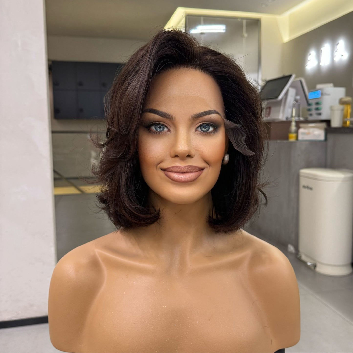 HARPER – 14" C-Shaped Curl | Natural Dark Brown | 140% Density