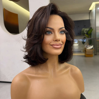 HARPER – 14" C-Shaped Curl | Natural Dark Brown | 140% Density