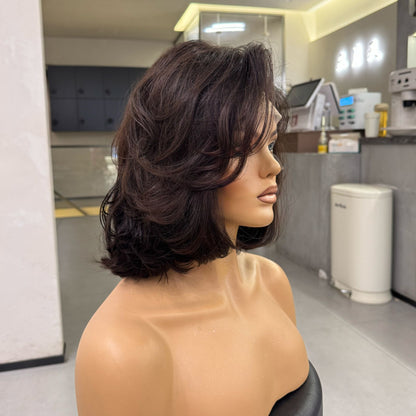 HARPER – 14" C-Shaped Curl | Natural Dark Brown | 140% Density