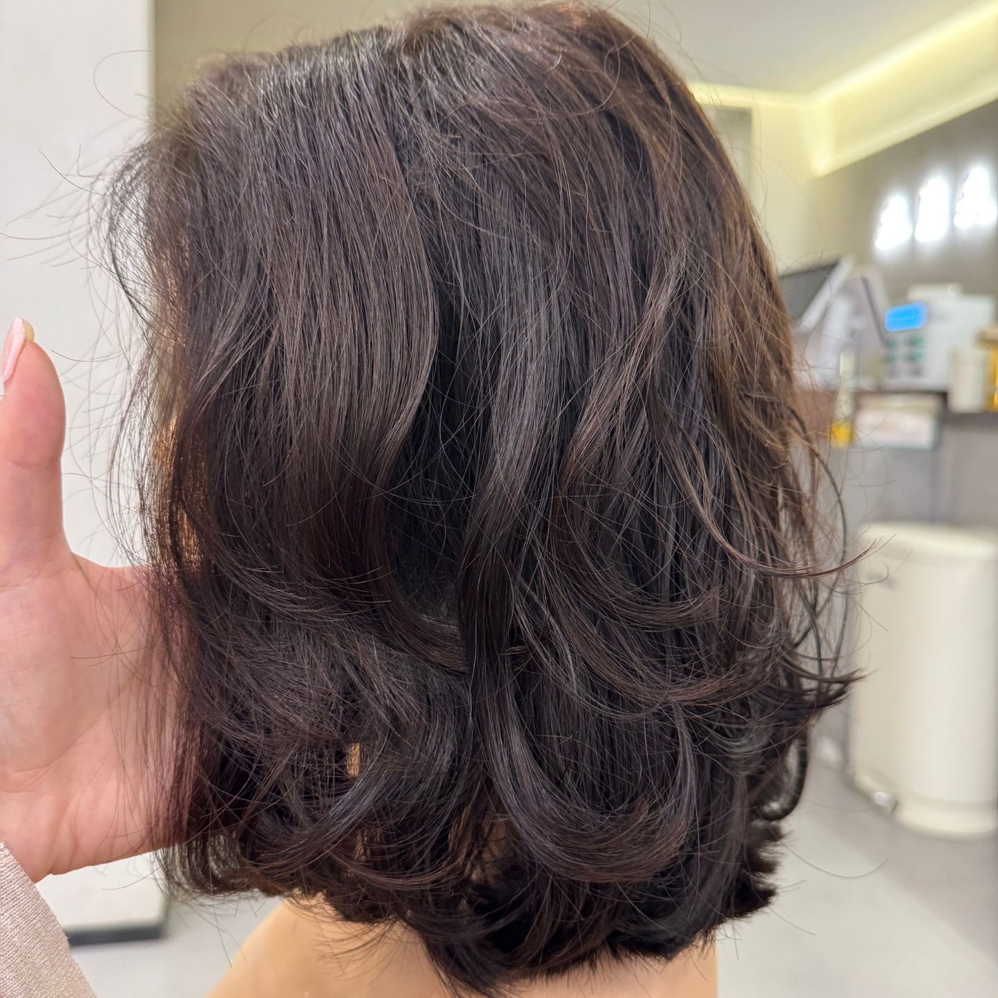 HARPER – 14" C-Shaped Curl | Natural Dark Brown | 140% Density