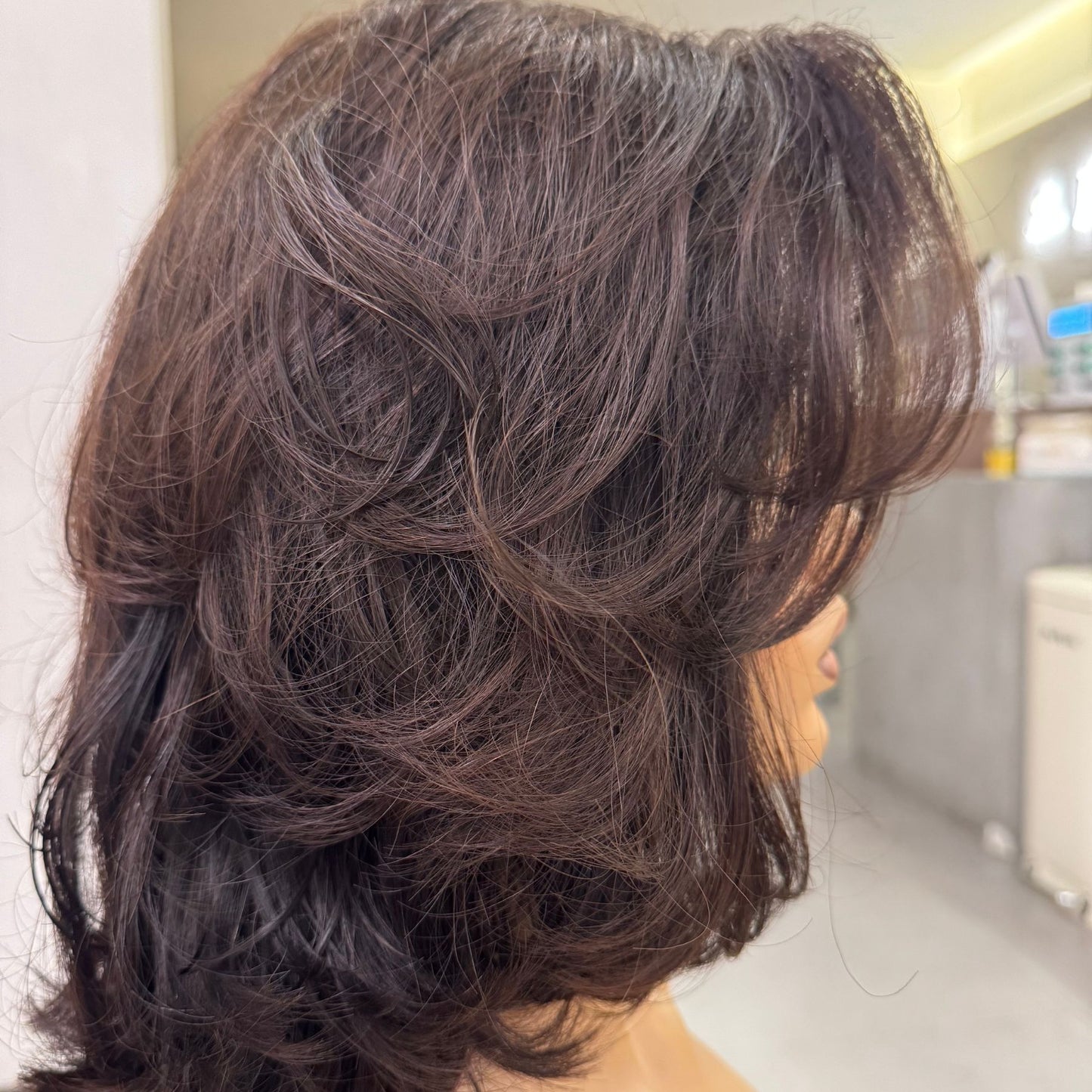 HARPER – 14" C-Shaped Curl | Natural Dark Brown | 140% Density
