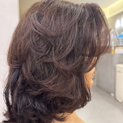 HARPER – 14" C-Shaped Curl | Natural Dark Brown | 140% Density