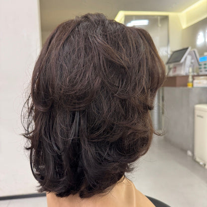 HARPER – 14" C-Shaped Curl | Natural Dark Brown | 140% Density