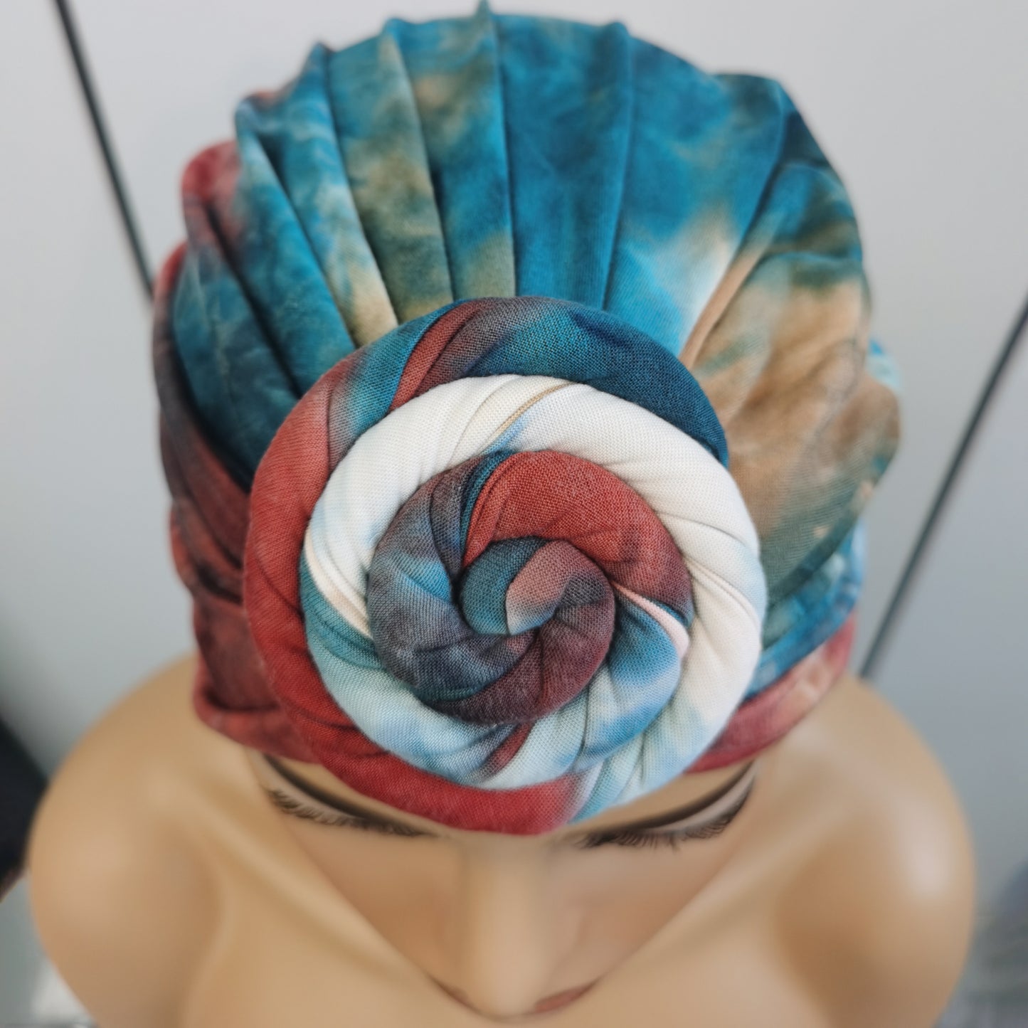 CECILIA-Braided Knot Pleated Turban Cap Chemo Cap