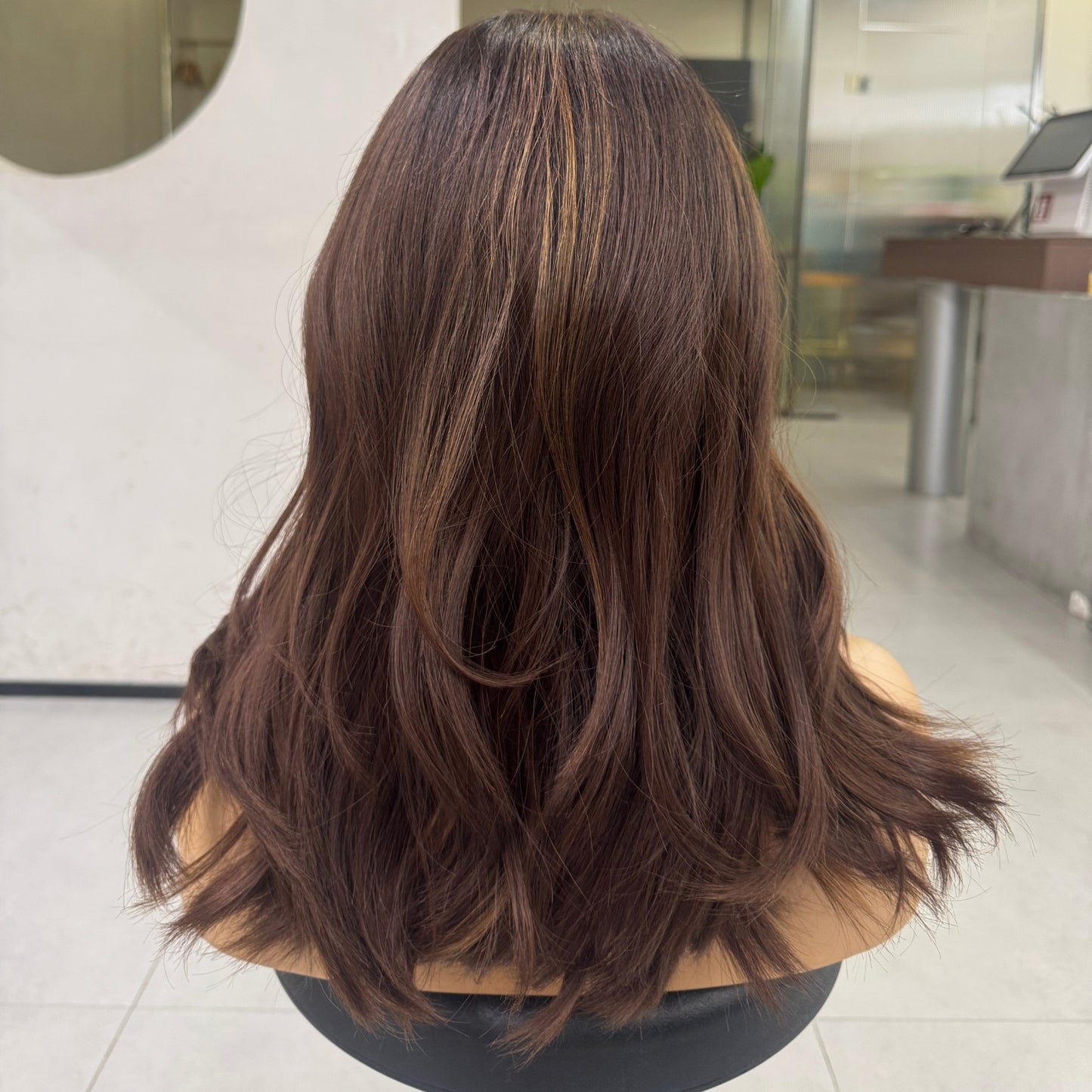 CHARLOTTE | 18” Caramel Money Piece | Glueless Mongolian Human Hair Wig