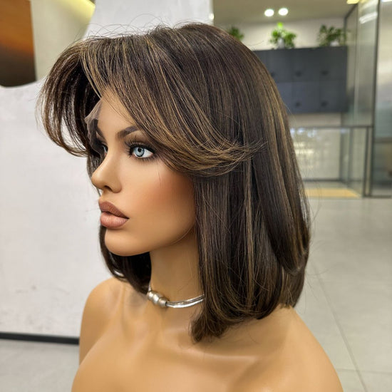 CHLOE-Honey Blonde Highlights On Dark Brown Hair