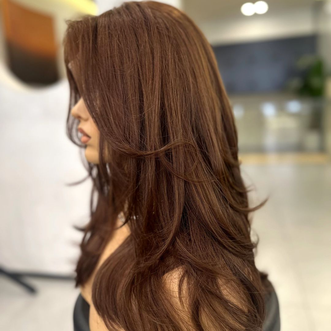 ELEONORA - Caramel Bronze Lace Top Wig