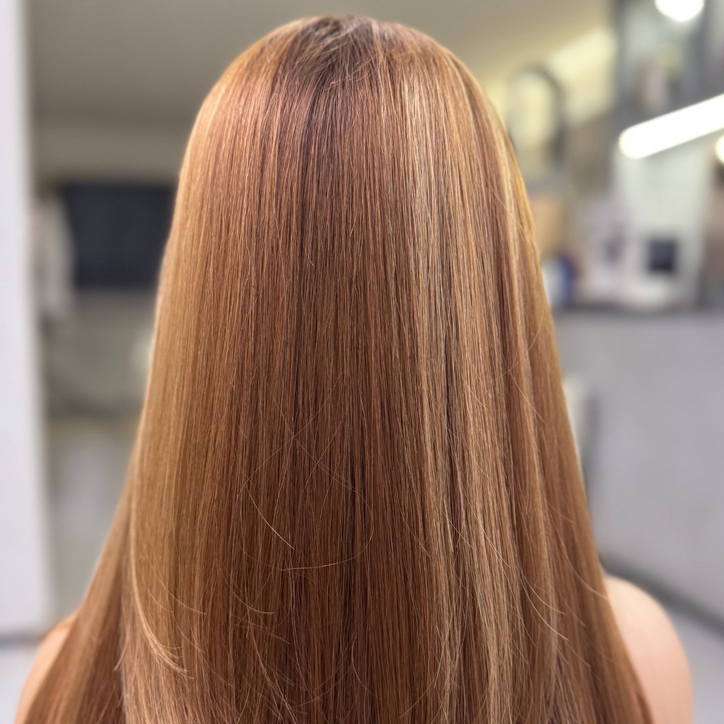 ELLE | Signature Wig – Caramel Blonde Balayage with Silk Liner Top