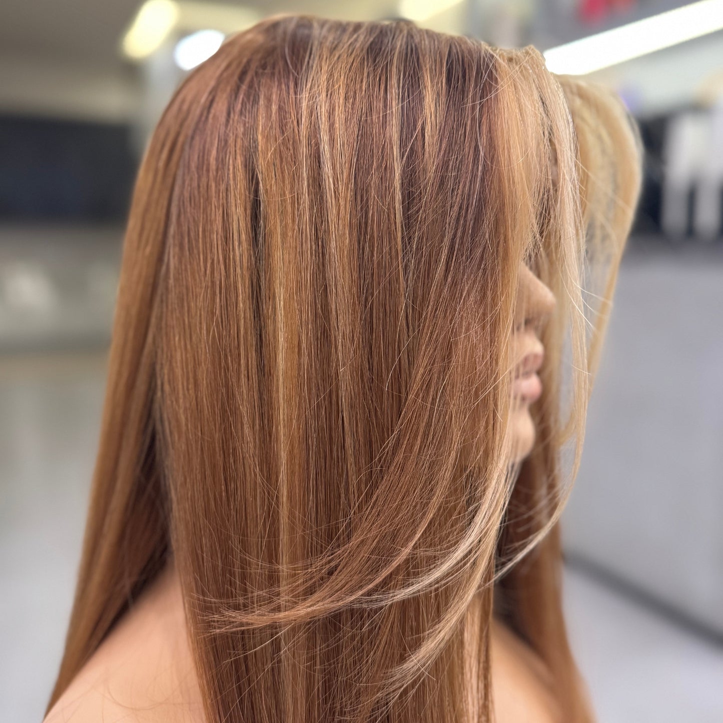 ELLE | Signature Wig – Caramel Blonde Balayage with Silk Liner Top