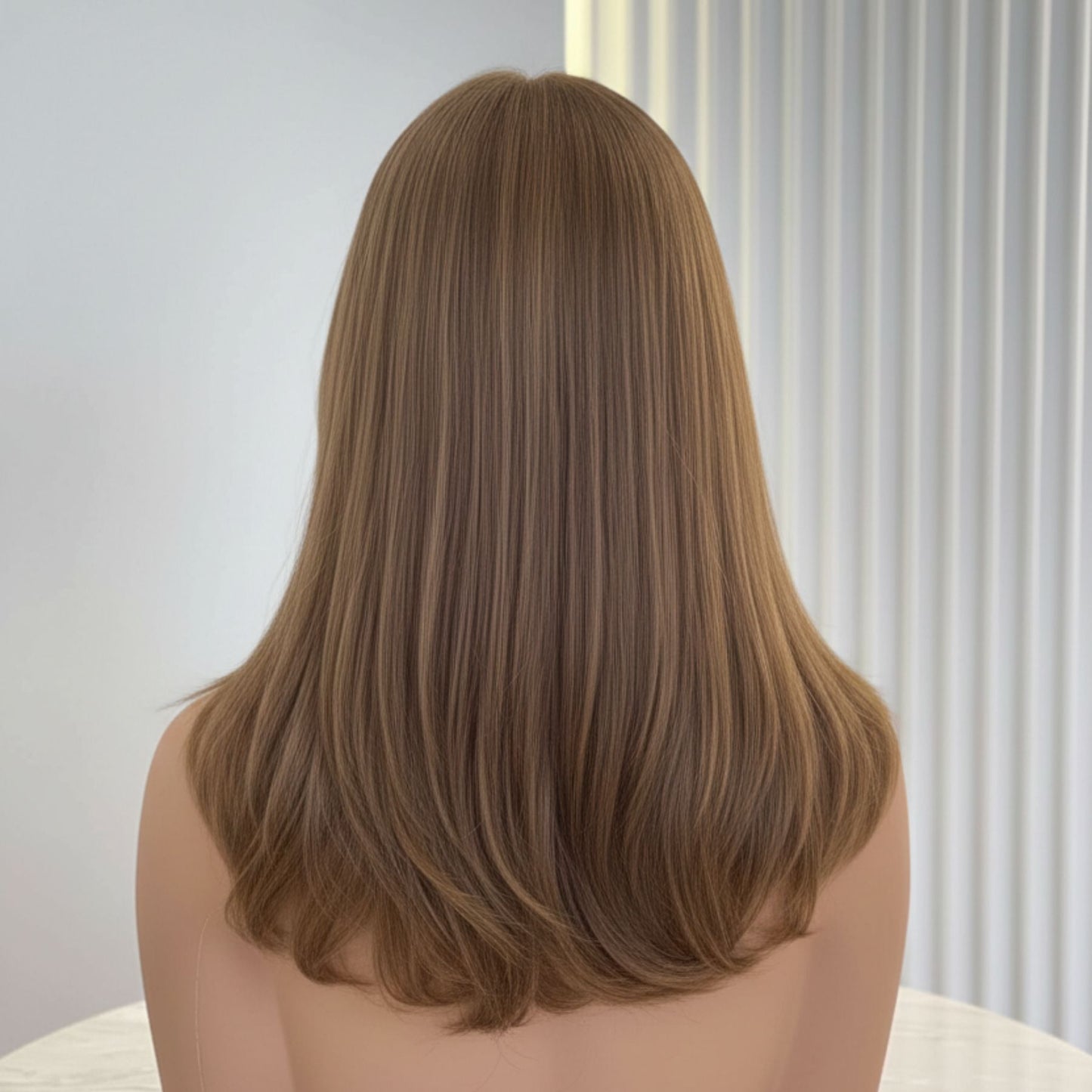 GIA | Hazelnut Balayage Butterfly Layers | 13×6 Swiss Lace — Fine-Denier Mongolian