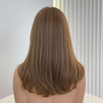 GIA | Hazelnut Balayage Butterfly Layers | 13×6 Swiss Lace — Fine-Denier Mongolian