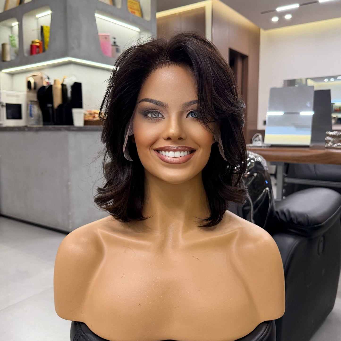 HARPER | 14" C-Shaped Curl | Natural Dark Brown | 140% Density