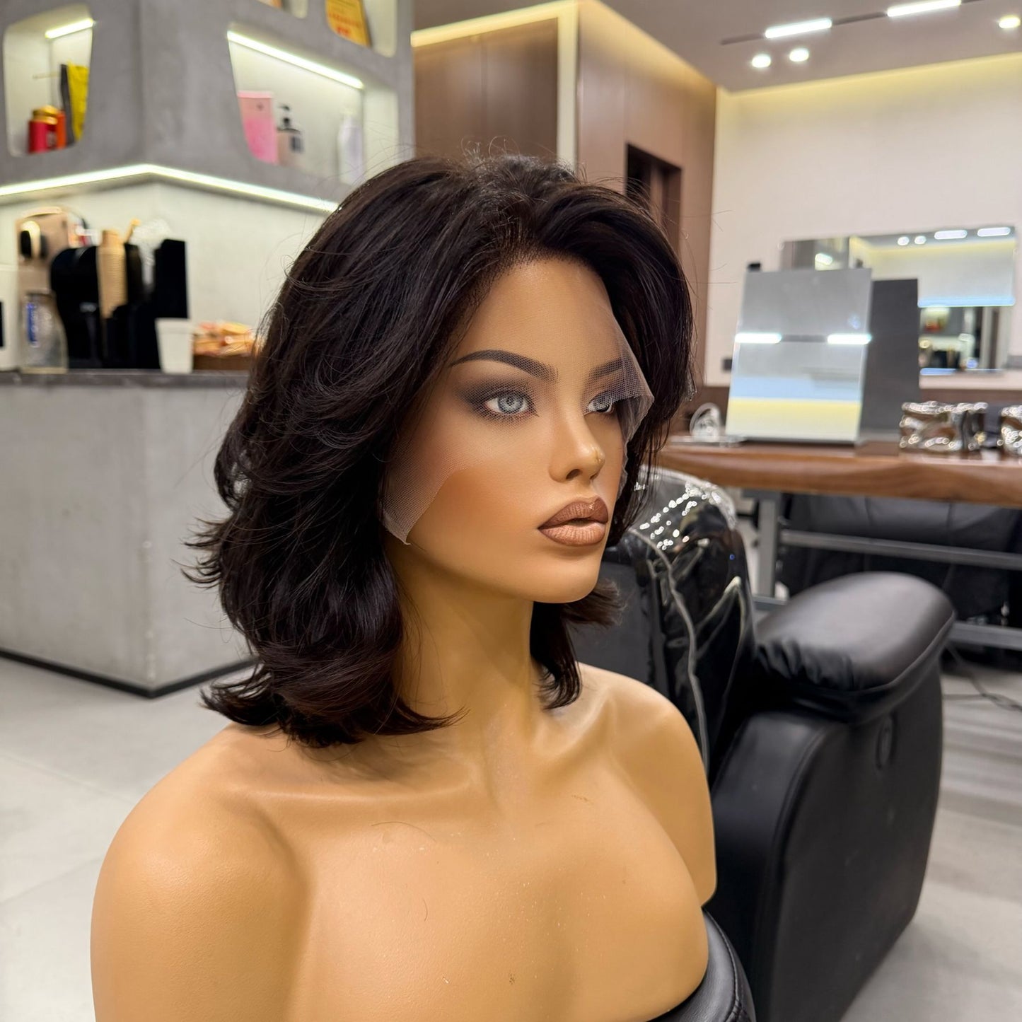 HARPER | 14" C-Shaped Curl | Natural Dark Brown | 140% Density