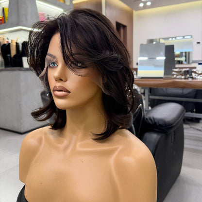 HARPER | 14" C-Shaped Curl | Natural Dark Brown | 140% Density