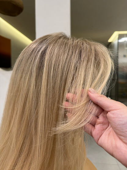 KRISS | Honey Cream Blonde with Natural Root | Signature Wig