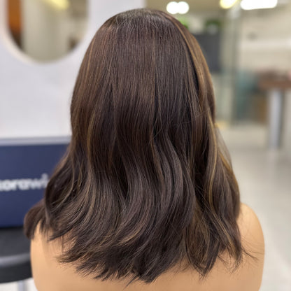 LACIE-Balayage Dark Brown Highlights (S/M) 16 дюймов