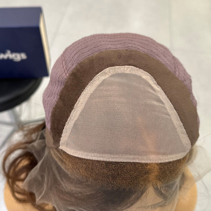 SYLVIA | Natural Brown Subtle Hilights with Natural Dark Brown Root
